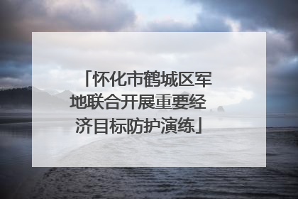 怀化市鹤城区军地联合开展重要经济目标防护演练