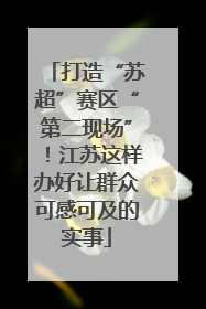打造“苏超”赛区“第二现场”！江苏这样办好让群众可感可及的实事