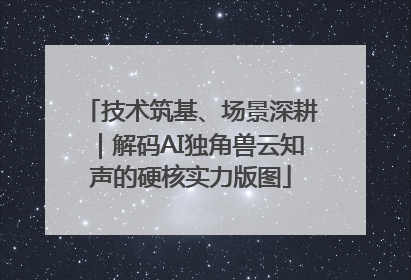 技术筑基、场景深耕｜解码AI独角兽云知声的硬核实力版图