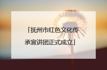 抚州市红色文化传承宣讲团正式成立