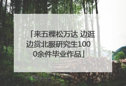 来五棵松万达 边逛边赏北服研究生1000余件毕业作品