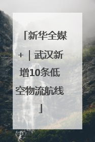新华全媒+｜武汉新增10条低空物流航线