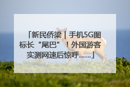 新民侨梁｜手机5G图标长“尾巴”！外国游客实测网速后惊呼……