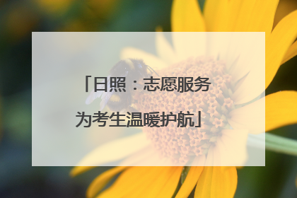 日照：志愿服务为考生温暖护航