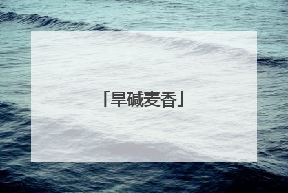 旱碱麦香