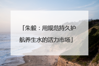 朱毅：用规范持久护航养生水的活力市场