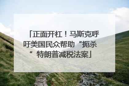 正面开杠！马斯克呼吁美国民众帮助“扼杀”特朗普减税法案