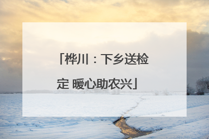 桦川：下乡送检定 暖心助农兴