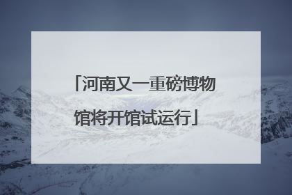 河南又一重磅博物馆将开馆试运行