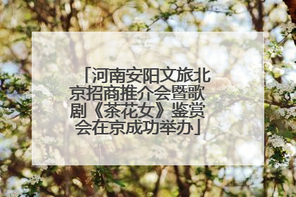河南安阳文旅北京招商推介会暨歌剧《茶花女》鉴赏会在京成功举办