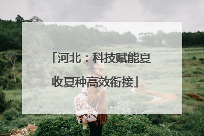 河北：科技赋能夏收夏种高效衔接