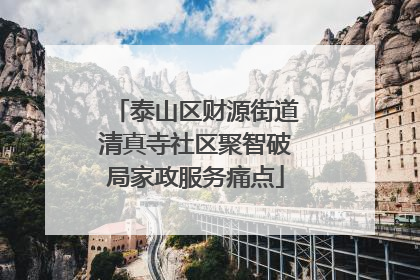 泰山区财源街道清真寺社区聚智破局家政服务痛点