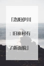 洛阳伊川：旧寨村有了新面貌