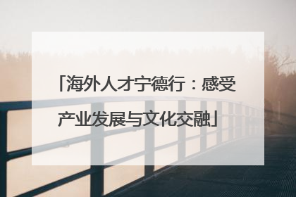 海外人才宁德行：感受产业发展与文化交融
