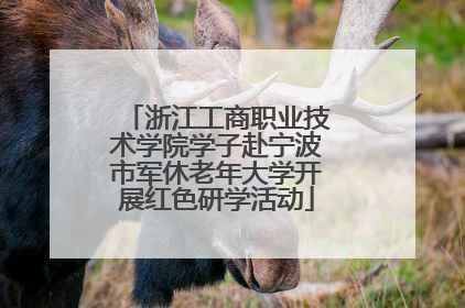 浙江工商职业技术学院学子赴宁波市军休老年大学开展红色研学活动