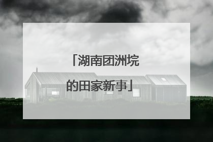 湖南团洲垸的田家新事