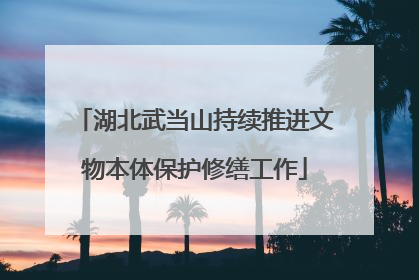 湖北武当山持续推进文物本体保护修缮工作