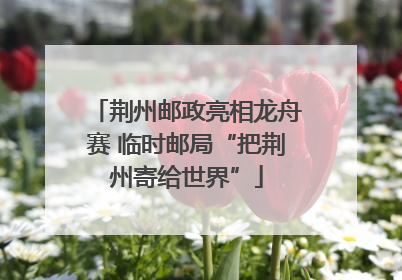 荆州邮政亮相龙舟赛 临时邮局“把荆州寄给世界”