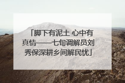 脚下有泥土 心中有真情——七旬调解员刘秀保深耕乡间解民忧