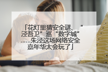 花灯里猜安全谜、“泾吾卫”巡“数字城”……朱泾这场网络安全嘉年华太会玩了