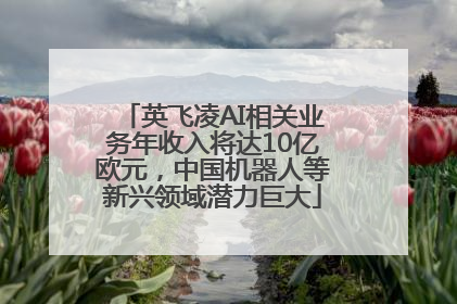 英飞凌AI相关业务年收入将达10亿欧元，中国机器人等新兴领域潜力巨大