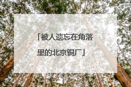 被人遗忘在角落里的北京铜厂