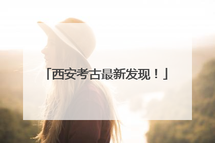 西安考古最新发现！