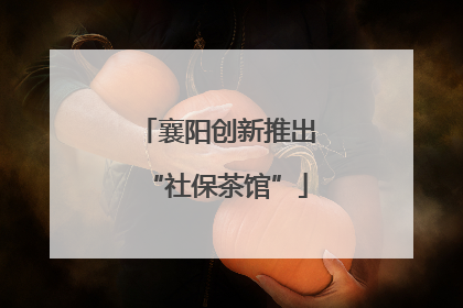 襄阳创新推出“社保茶馆”