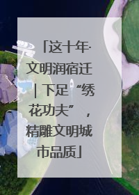 这十年·文明润宿迁｜下足“绣花功夫”，精雕文明城市品质