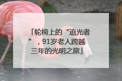 轮椅上的“追光者”，91岁老人跨越三年的光明之旅