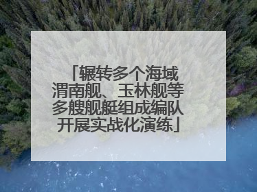 辗转多个海域 渭南舰、玉林舰等多艘舰艇组成编队开展实战化演练