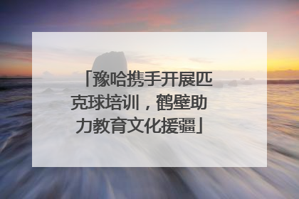 豫哈携手开展匹克球培训，鹤壁助力教育文化援疆