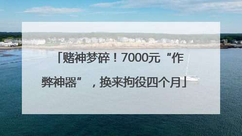 赌神梦碎！7000元“作弊神器”，换来拘役四个月