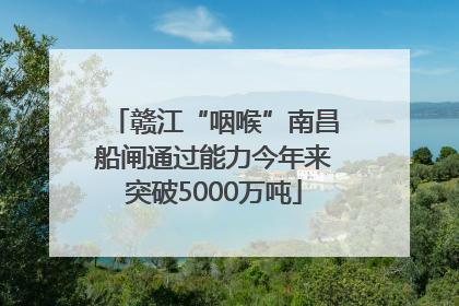 赣江“咽喉”南昌船闸通过能力今年来突破5000万吨