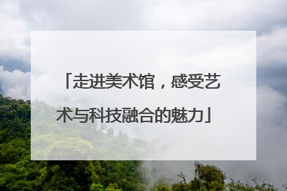 走进美术馆，感受艺术与科技融合的魅力