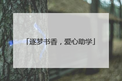 逐梦书香，爱心助学