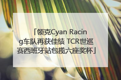 领克Cyan Racing车队再获佳绩 TCR世巡赛西班牙站包揽六座奖杯