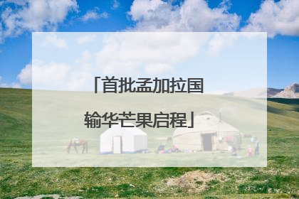 首批孟加拉国输华芒果启程