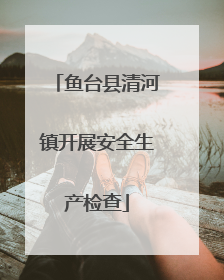鱼台县清河镇开展安全生产检查