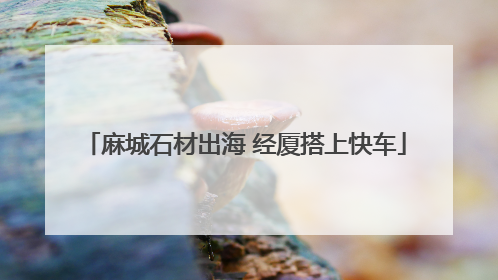 麻城石材出海 经厦搭上快车