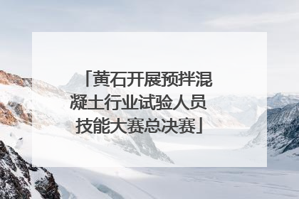 黄石开展预拌混凝土行业试验人员技能大赛总决赛