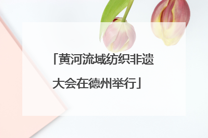 黄河流域纺织非遗大会在德州举行