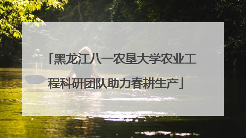 黑龙江八一农垦大学农业工程科研团队助力春耕生产