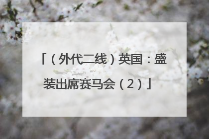 （外代二线）英国：盛装出席赛马会（2）