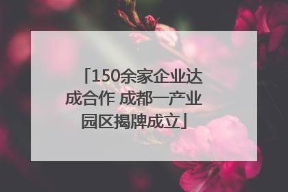 150余家企业达成合作 成都一产业园区揭牌成立