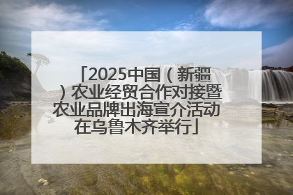 2025中国（新疆）农业经贸合作对接暨农业品牌出海宣介活动在乌鲁木齐举行