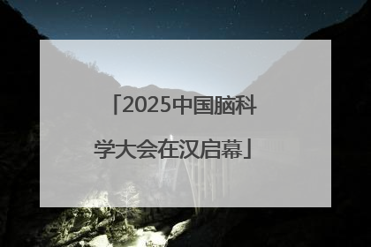 2025中国脑科学大会在汉启幕