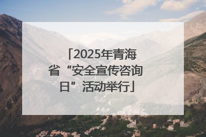 2025年青海省“安全宣传咨询日”活动举行